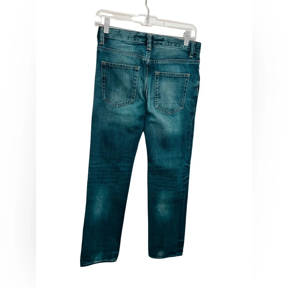 Gap Kids 1969 Straight Leg Jeans Size 14 Distressed Medium Wash Denim